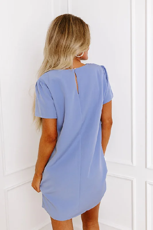 Sweetly Simple Mini Dress in Periwinkle