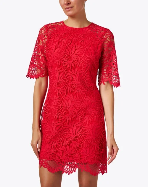 Taryn Red Lace Dress