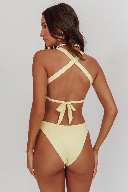 Truly Yours High Cut Bikini Bottom Butter