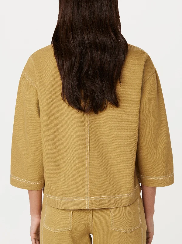 The Utility Overpiece Jacket in Golden Beige