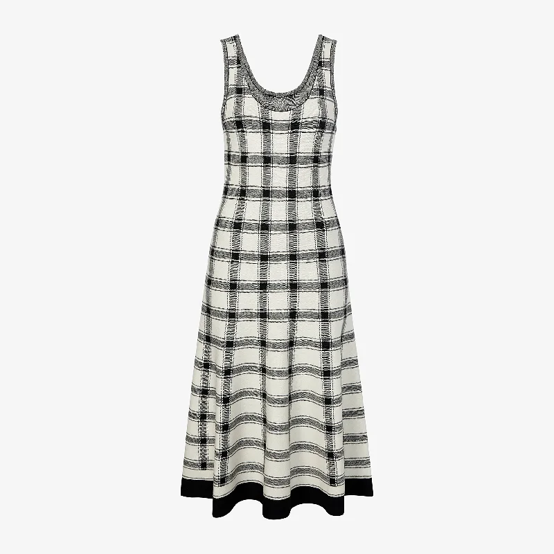 Carol Dress - Eco 365Knit :: Bold Check