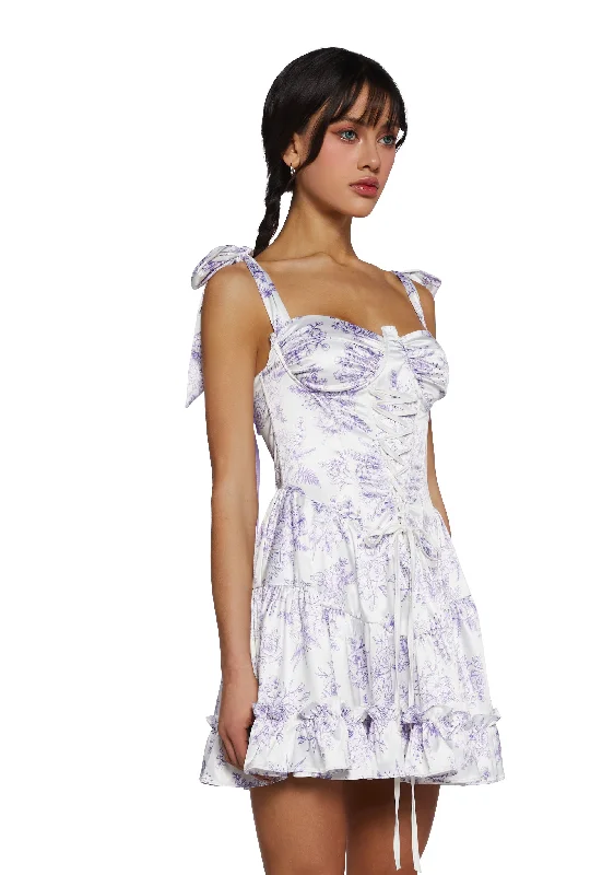 Holding Court Mini Dress - Lavender