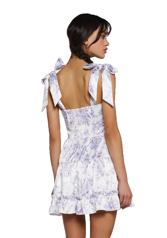 Holding Court Mini Dress - Lavender