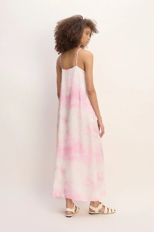 PINK TIE DYE SLIP DRESS