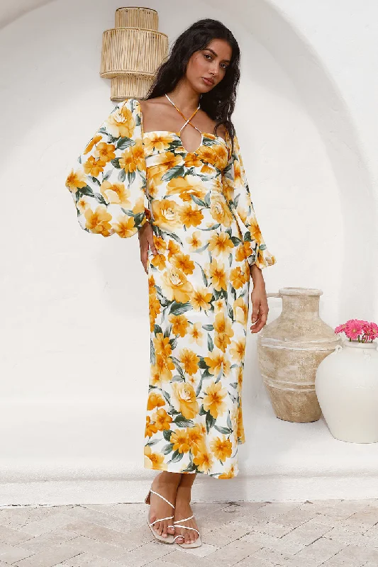 Pottery Class Maxi Dress Yellow