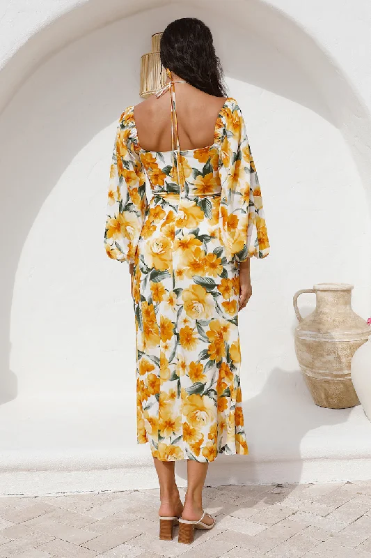 Pottery Class Maxi Dress Yellow