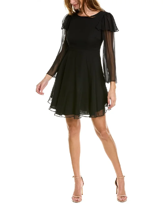 Rebecca Taylor Ruffle Silk Mini Dress