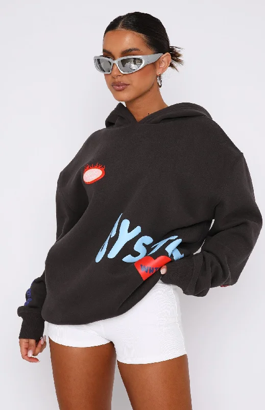 System Overload Oversized Hoodie Charcoal