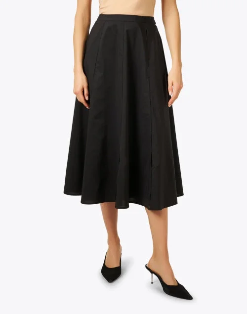 Carolyn Black Midi Skirt