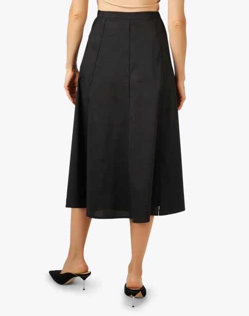 Carolyn Black Midi Skirt