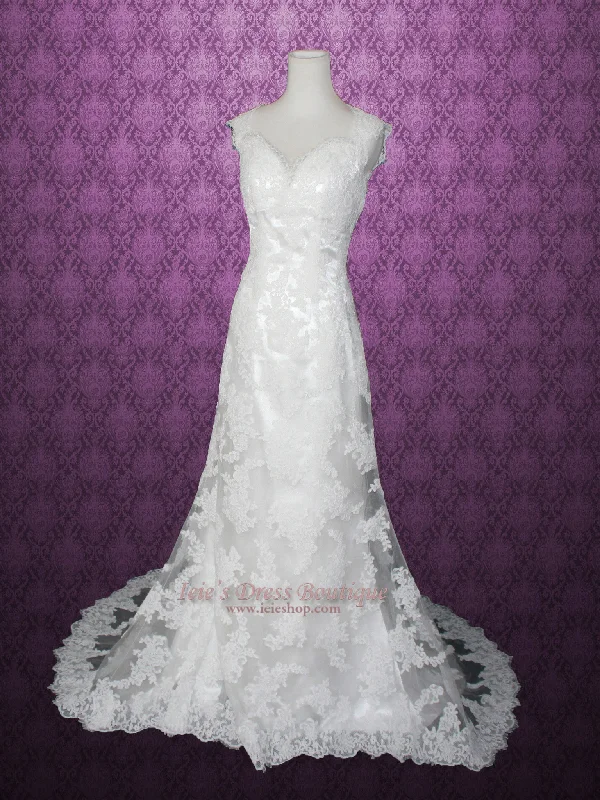 2 Piece Elegant Vintage Lace Wedding Dress MEI