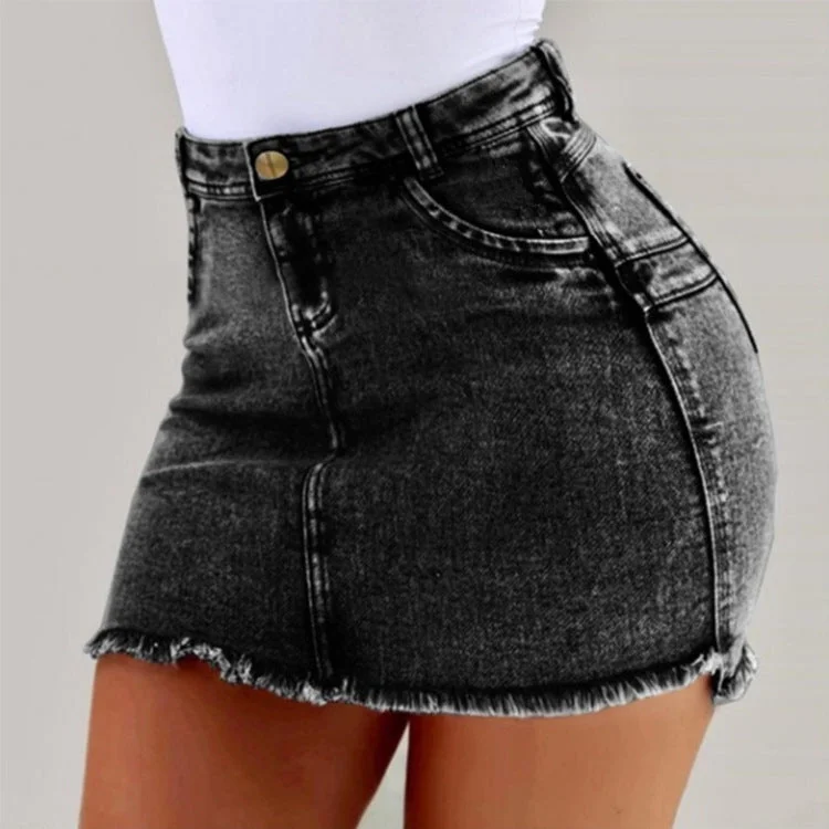 Creative Innovative Fashion Denim Sexy Stretch Skirts