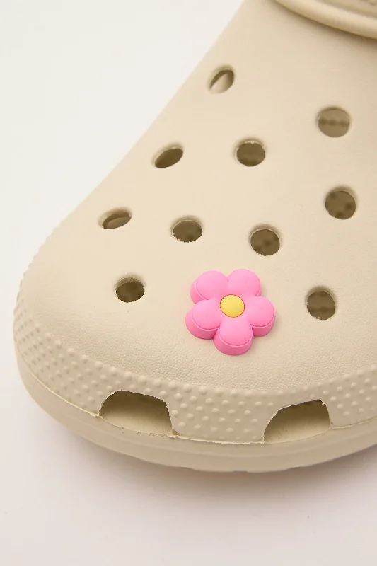 Crocs Pink Flower Jibbitz