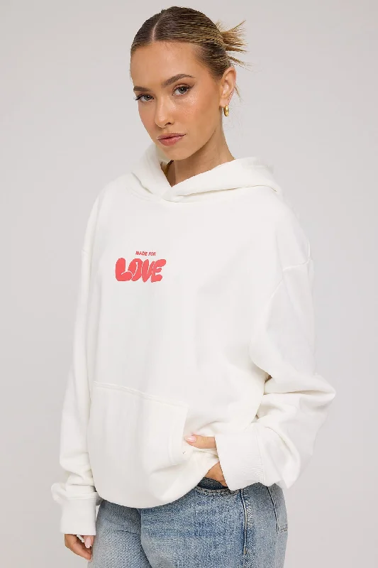 Luck & Trouble Made For Love Hoodie White