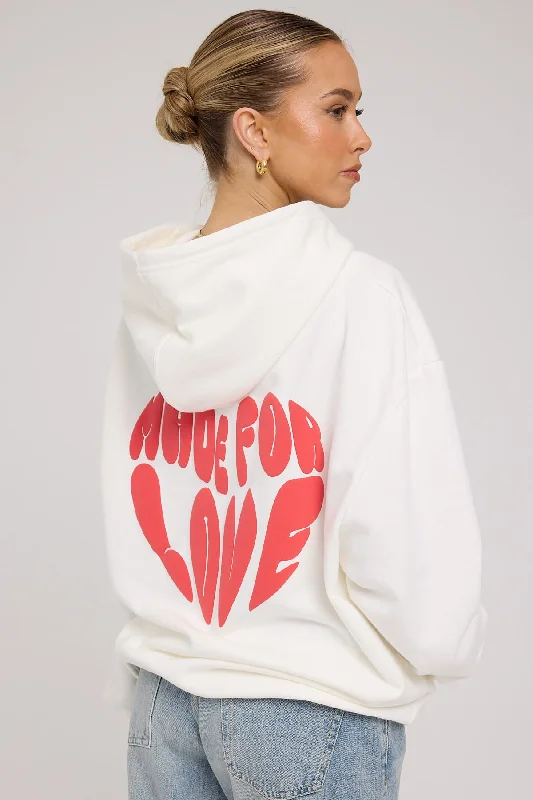 Luck & Trouble Made For Love Hoodie White