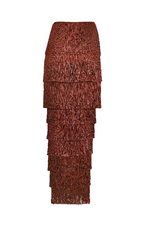 Mocca Fringe Skirt