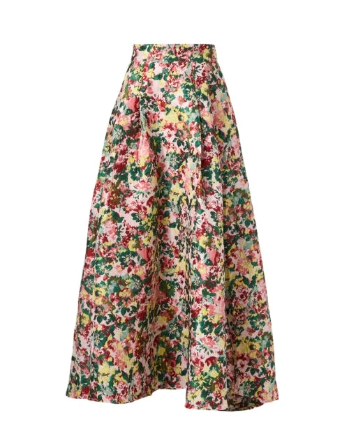 Olivia Floral Jacquard Skirt