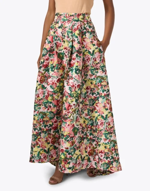 Olivia Floral Jacquard Skirt