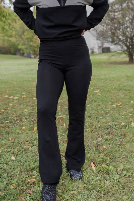 Small Changes Flare Yoga Pants in Black