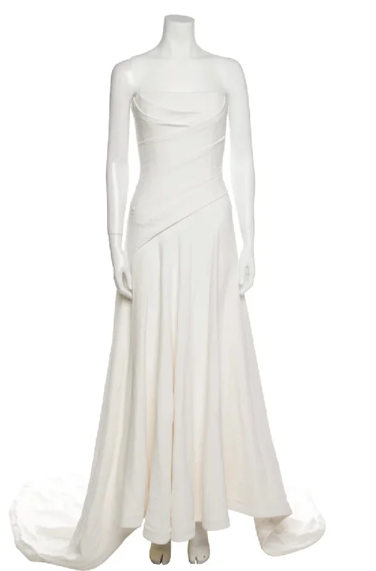 Vera Wang Strapless A-Line Wedding Dress