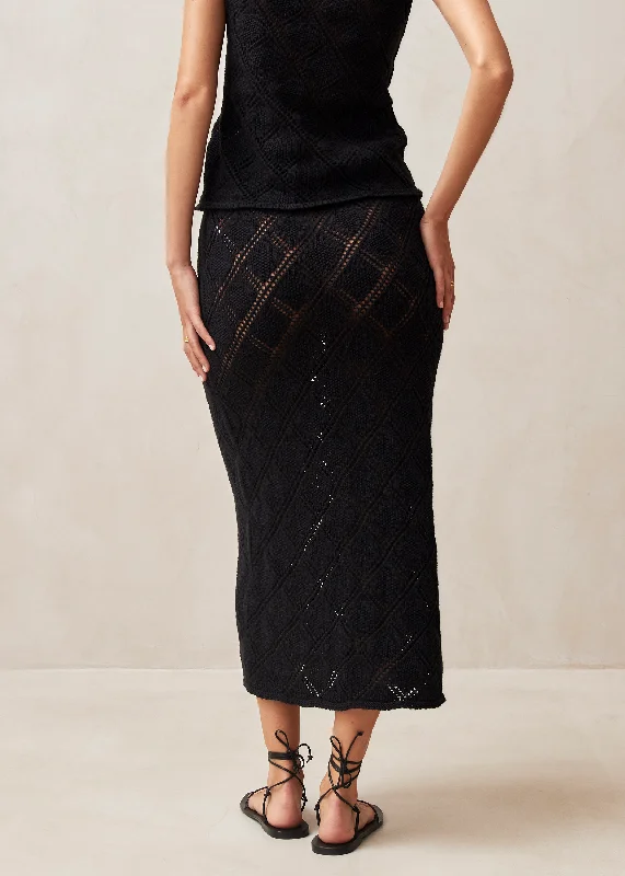 Vittoria Black Tricot Skirt