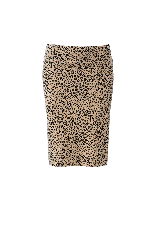 Whitney Leopard Bamboo Tube Skirt