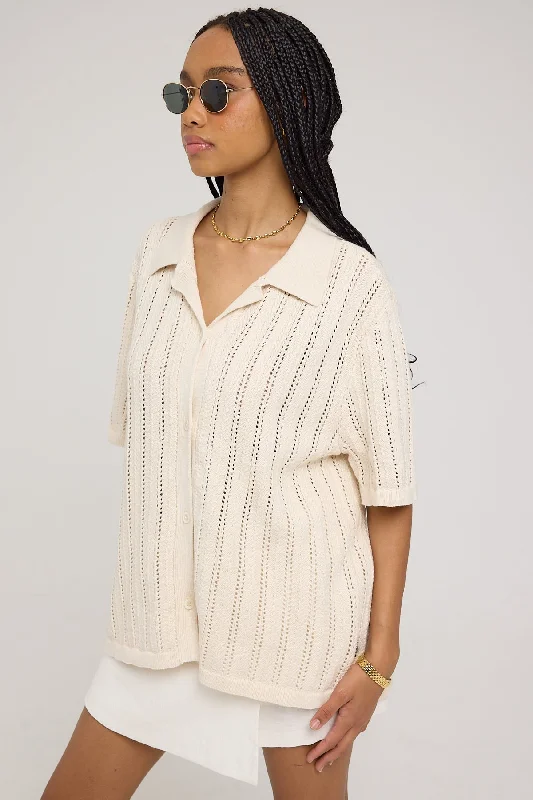 Wrangler Runaways Crochet Shirt Sand