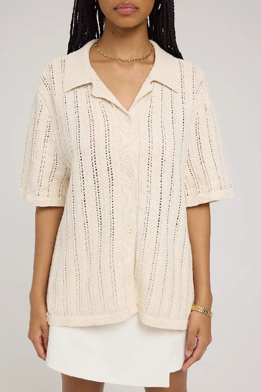 Wrangler Runaways Crochet Shirt Sand