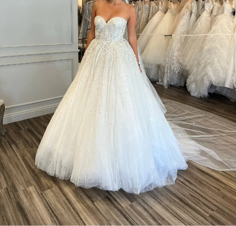 Zuhair Murad  Sparkling Strapless Sweetheart Ball Gown