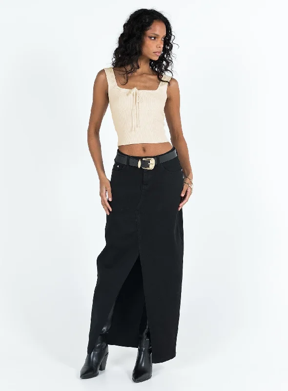 Batkins Maxi Skirt Black