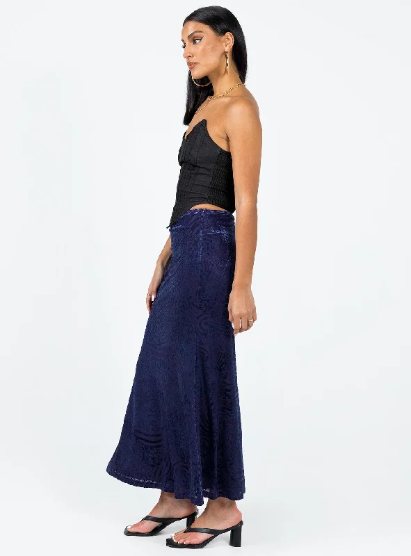 Braxton Maxi Skirt Blue