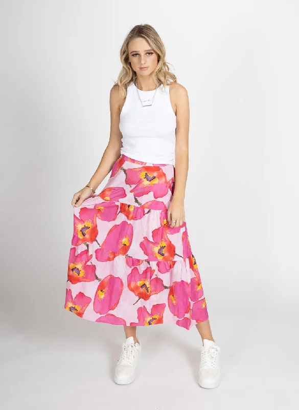 Federation Tier Skirt Pink