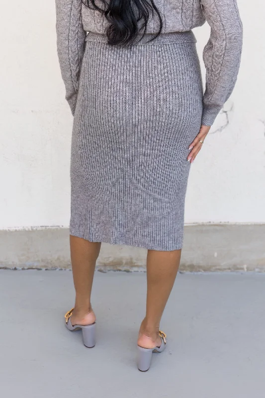 TAYLOR RIBBED KNIT SKIRT