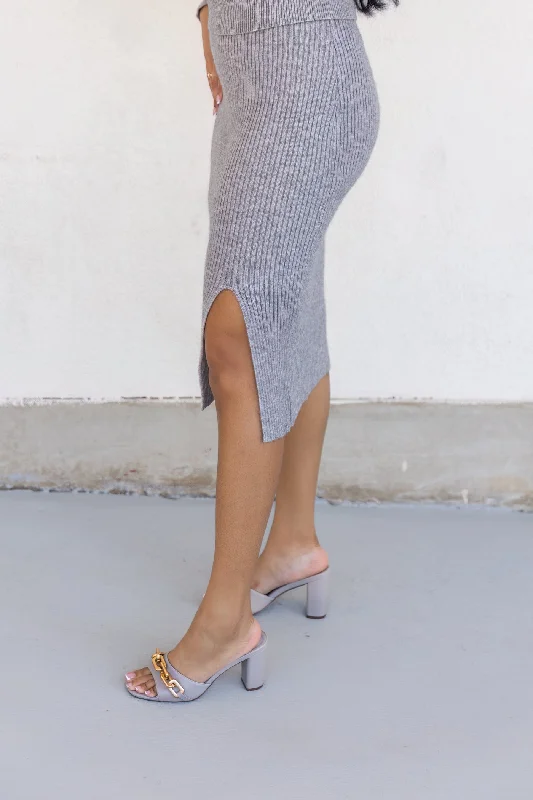 TAYLOR RIBBED KNIT SKIRT