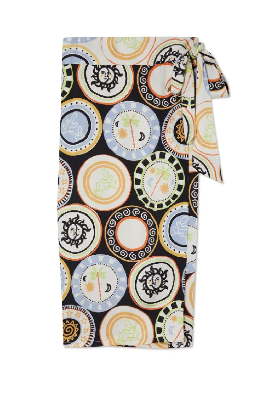 Mono Mosaic Plate Jaspre Wrap Skirt