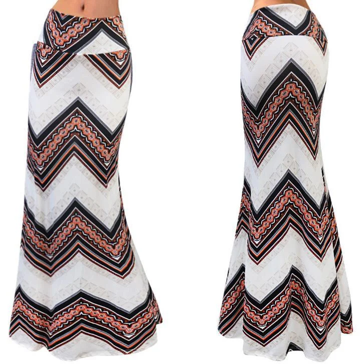 Spring Elastic High-waist Long Pencil Skirt For Women 2020 Printed Pencil Maxi Skirt Faldas Largas Mujer Para Fiesta