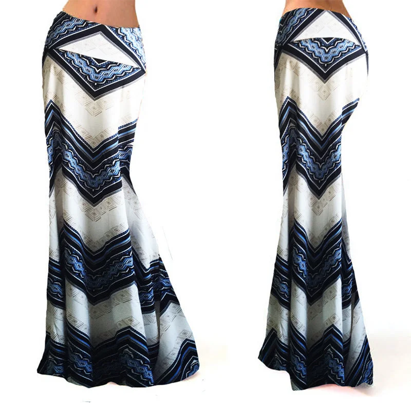 Spring Elastic High-waist Long Pencil Skirt For Women 2020 Printed Pencil Maxi Skirt Faldas Largas Mujer Para Fiesta