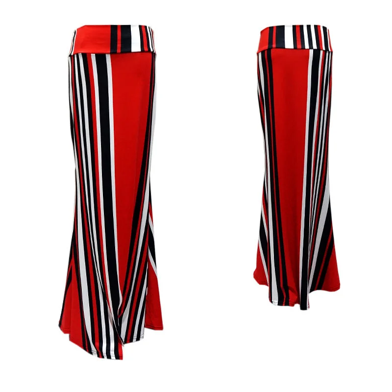 Spring Elastic High-waist Long Pencil Skirt For Women 2020 Printed Pencil Maxi Skirt Faldas Largas Mujer Para Fiesta