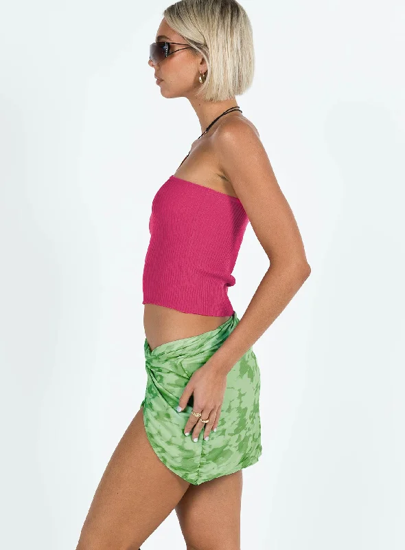 Summer Nights Mini Skirt Green